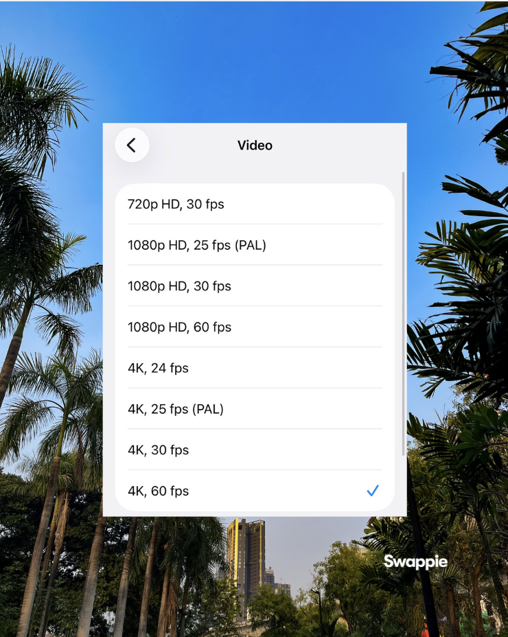 Video — výber rozlíšenia 4K 60fps