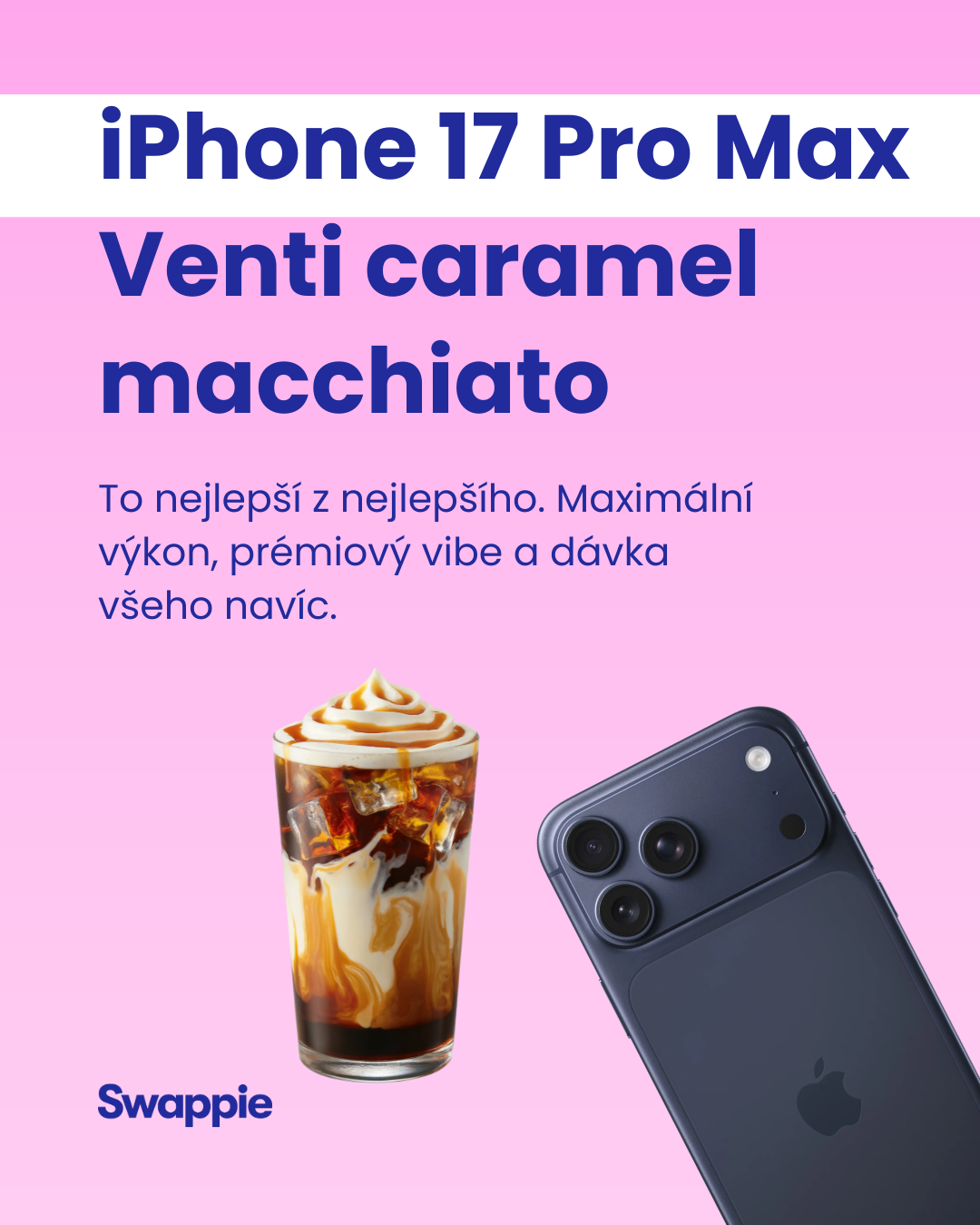 iPhone 17 Pro Max — Venti caramel macchiato